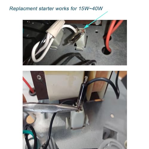 (6Pack) Light Bulb Starter Replacement For Flowtron Bk-15, Bk-15D, Bk-40,Bk-80, Mc9000 Fc7600,Fluorescent Starter For 15W-40W,Co