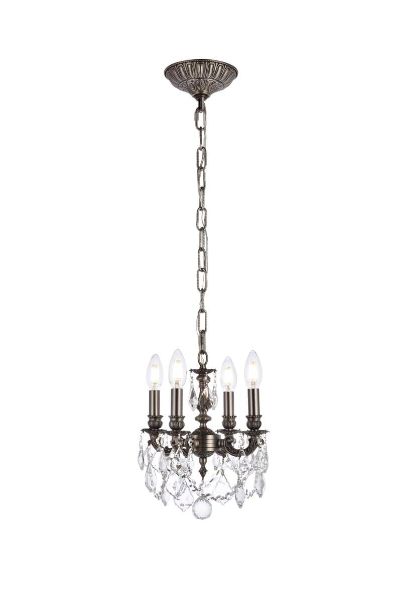 Elegant Lighting Royal Cut Crystal Chandelier, French Gold, Model 9104D10FG/RC
