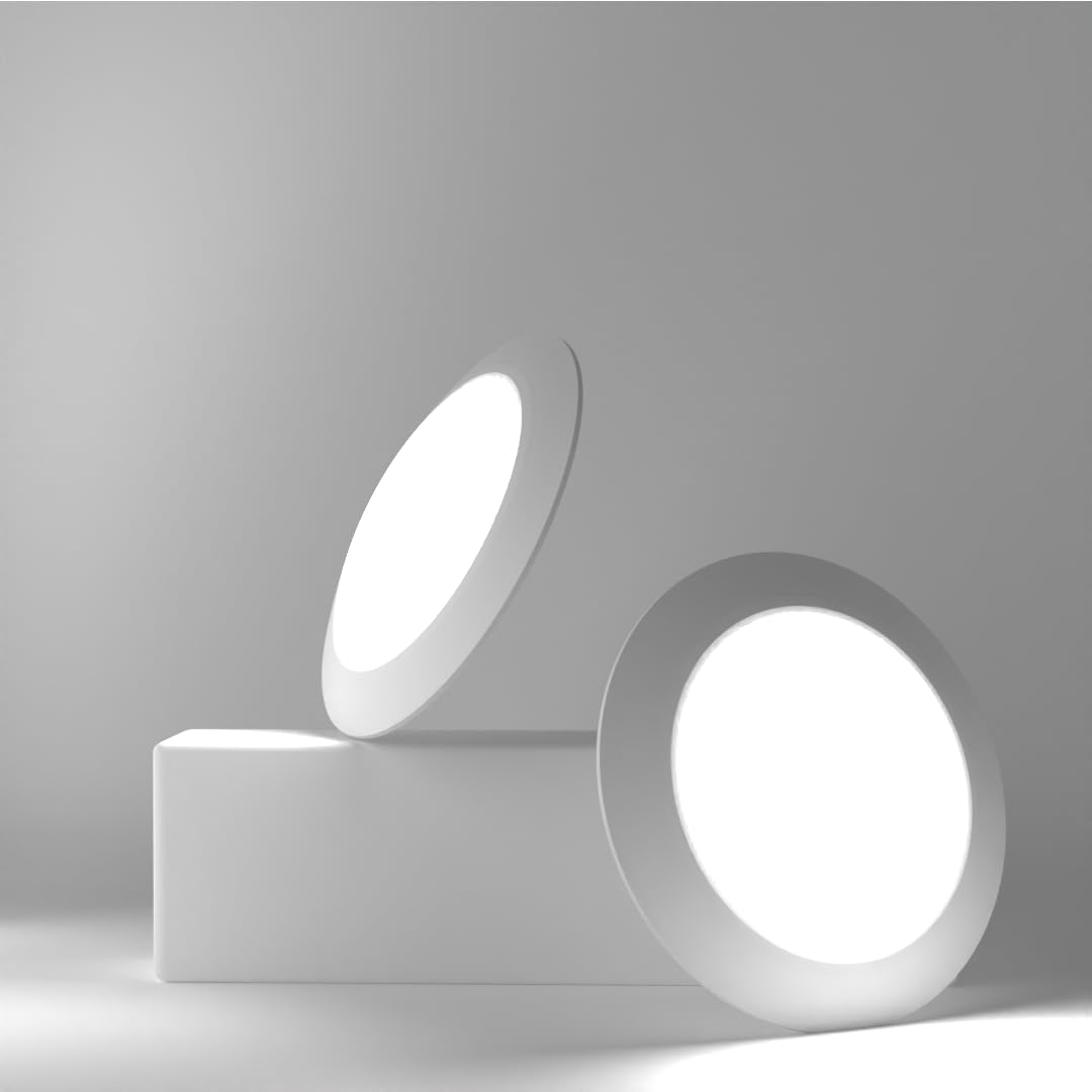 Lunabode Led 7.5'' Flush Mount Ceiling Light, Bedroom Light Fixture, Dimmable Led, 16.5W (120W Equivalent), 120V, 2700K, Etl, 4/