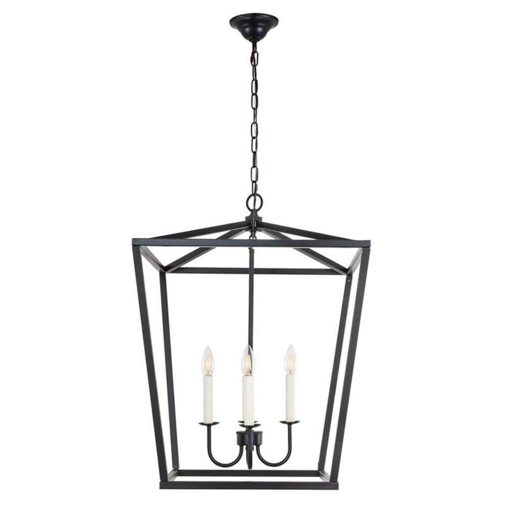 Elegant Lighting Living District Maddox 4 Light Black Pendant