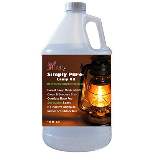 FIREFLY Kosher Candle & Lamp Oil - Smokeless, Odorless, Eco-Friendly - 1 Gallon, Eucalyptus Formula