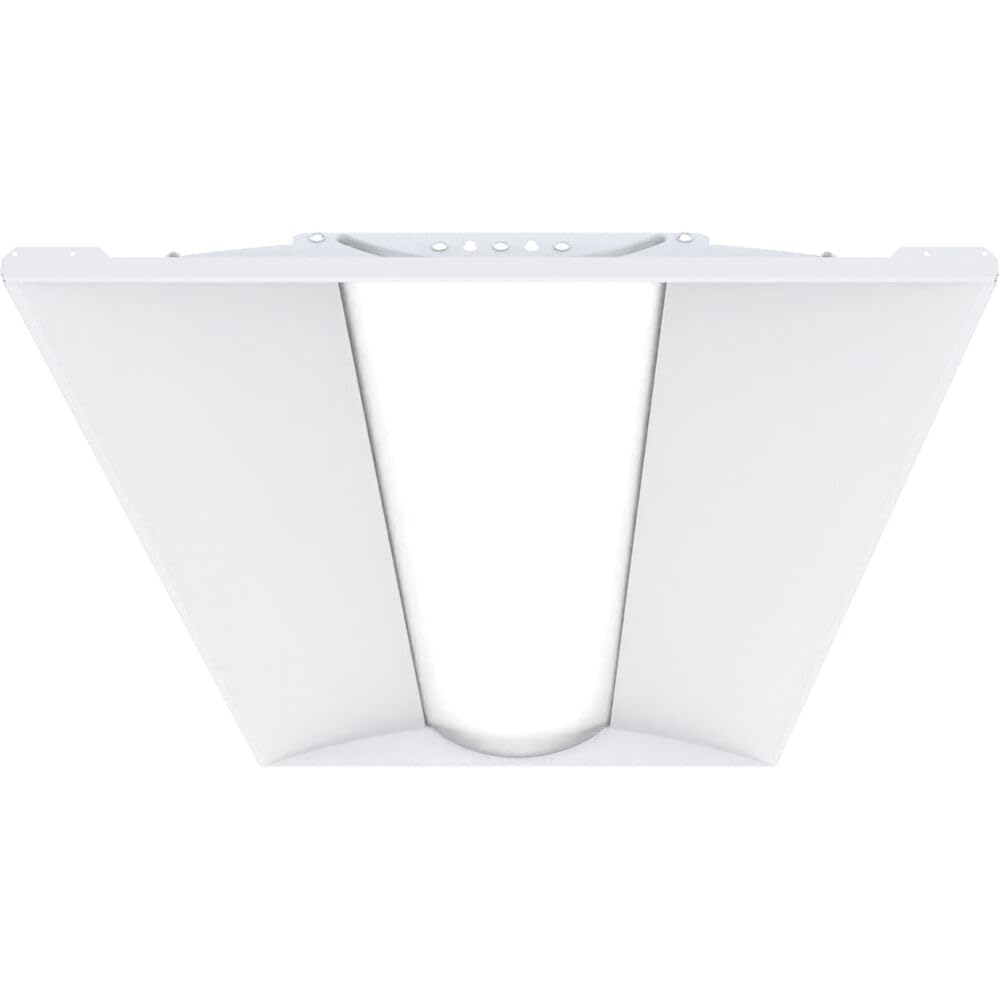 Lithonia Lighting 2 Ft. X 4 Ft. Stack Switch Led Lay-In Ceiling Light Fixture, 4000-6000 Adjustable Lumens, 3500K-5000K Switchab