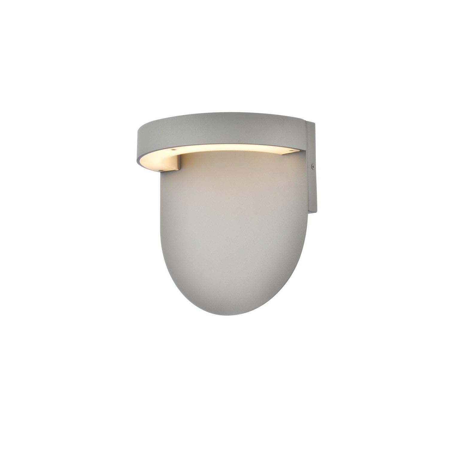 Living District LED Wall Sconce, Metal, 9.75inLx5.625inWx9.375inH, Silver, Model LDOD4031S