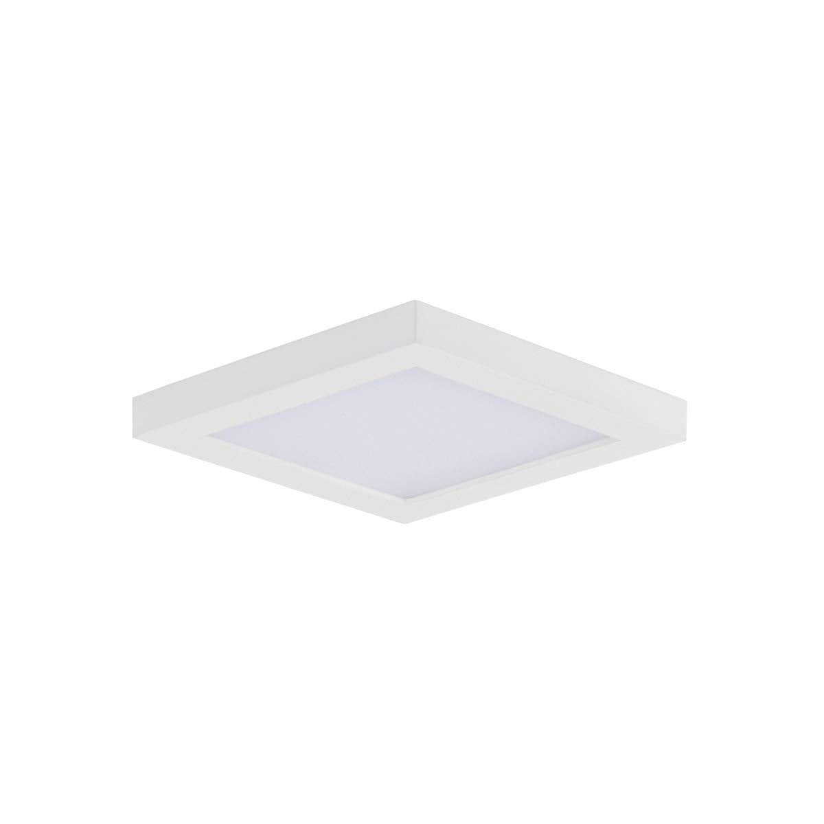 Maxim Lighting LED Square Flush Mount Light, 12W, 5in Wide, 0.5in High, White, Polycarbonate
