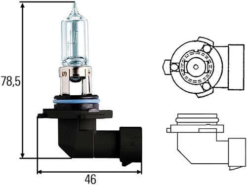 Hella HB3/9005 Halogen Bulb 12V 65W Model H83165241