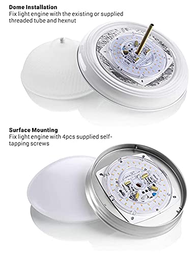 Legental Dimmable LED Light Engine, 5.5" PCB, 4000K, 1700LM, Alloy Steel, Retrofit Kit for Ceiling Lights, Fans, Lanterns