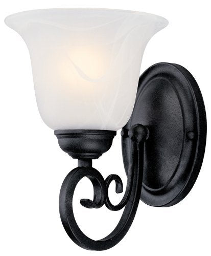 Hardware House Tuscany Bath/Wall Lighting Fixture, Glass, Black, Model 544858