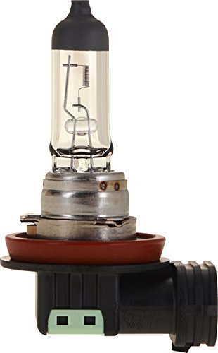 Philips H11 VisionPlus Headlight Bulb, Glass, White, 2 Count (Pack of 1)