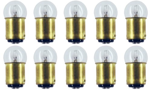 CEC Industries G-6 Shape Bulbs, 32V, 5.12W, Clear, Box of 10