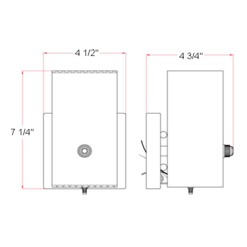 Design House 501130 Wall Sconce - 1-Light, White Alloy Steel Fixture