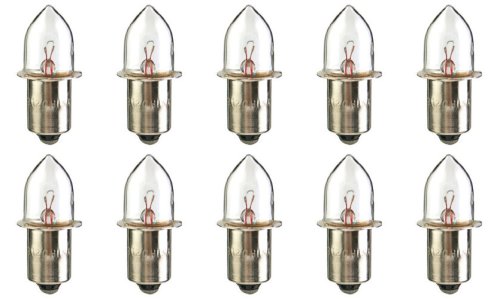 CEC Industries PR7 Bulbs, 3.7 V, 1.11 W, P13.5s Base, B-3.5 shape (Box of 10)