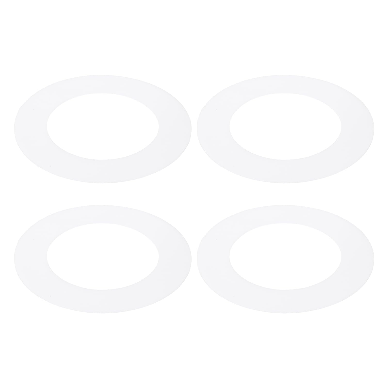 PATIKIL 3 ID 4.7 OD Plastic Trim Ring, 4 Pcs Ceiling Light Goof Rings Matte Circular Light Cover Lighting Fixture for Ceiling Wa
