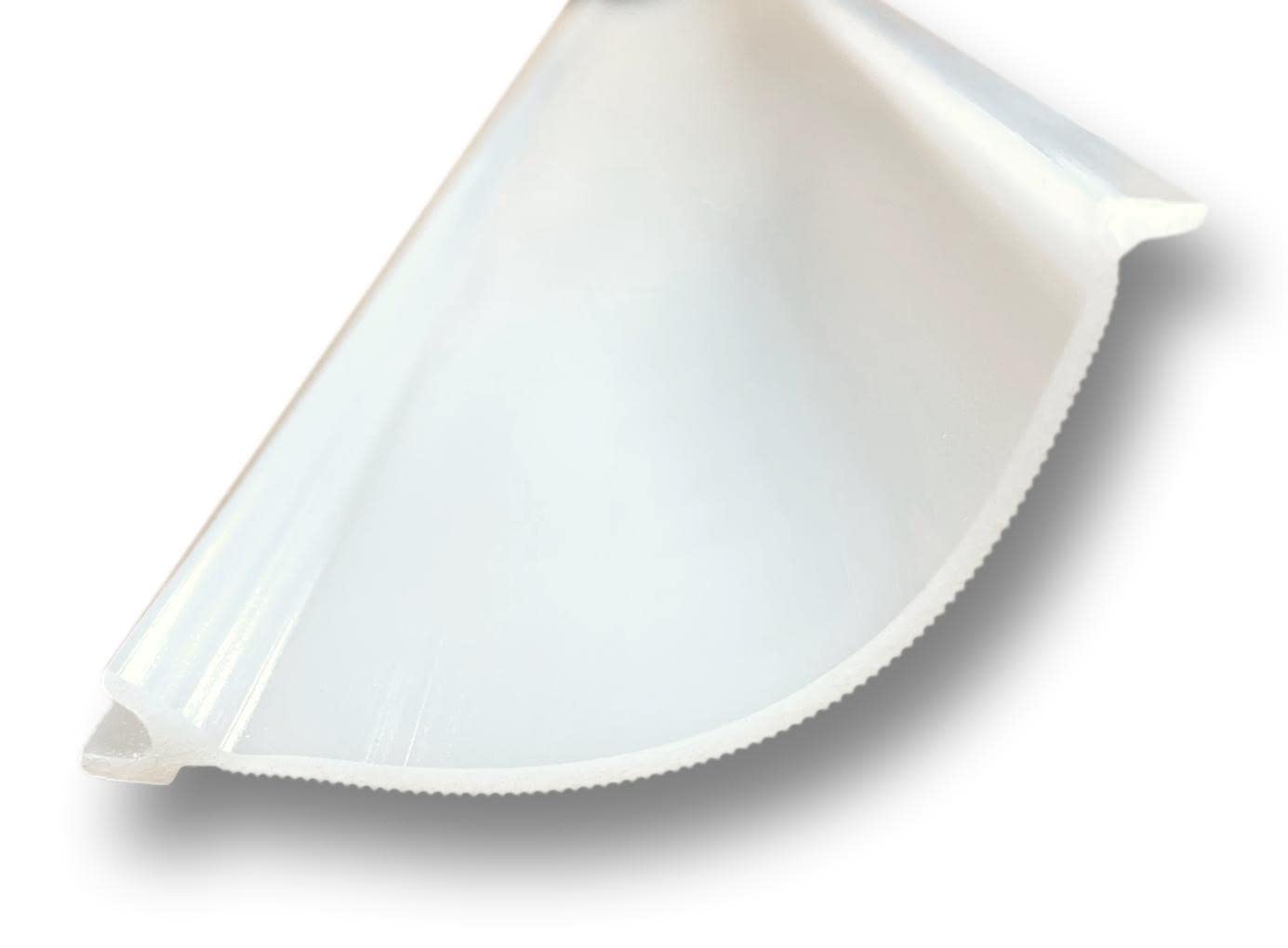 Beam Lighting Under Cabinet Light Cover Replacement | White Ribbed Acrylic Diffuser (for UC8, 18'')