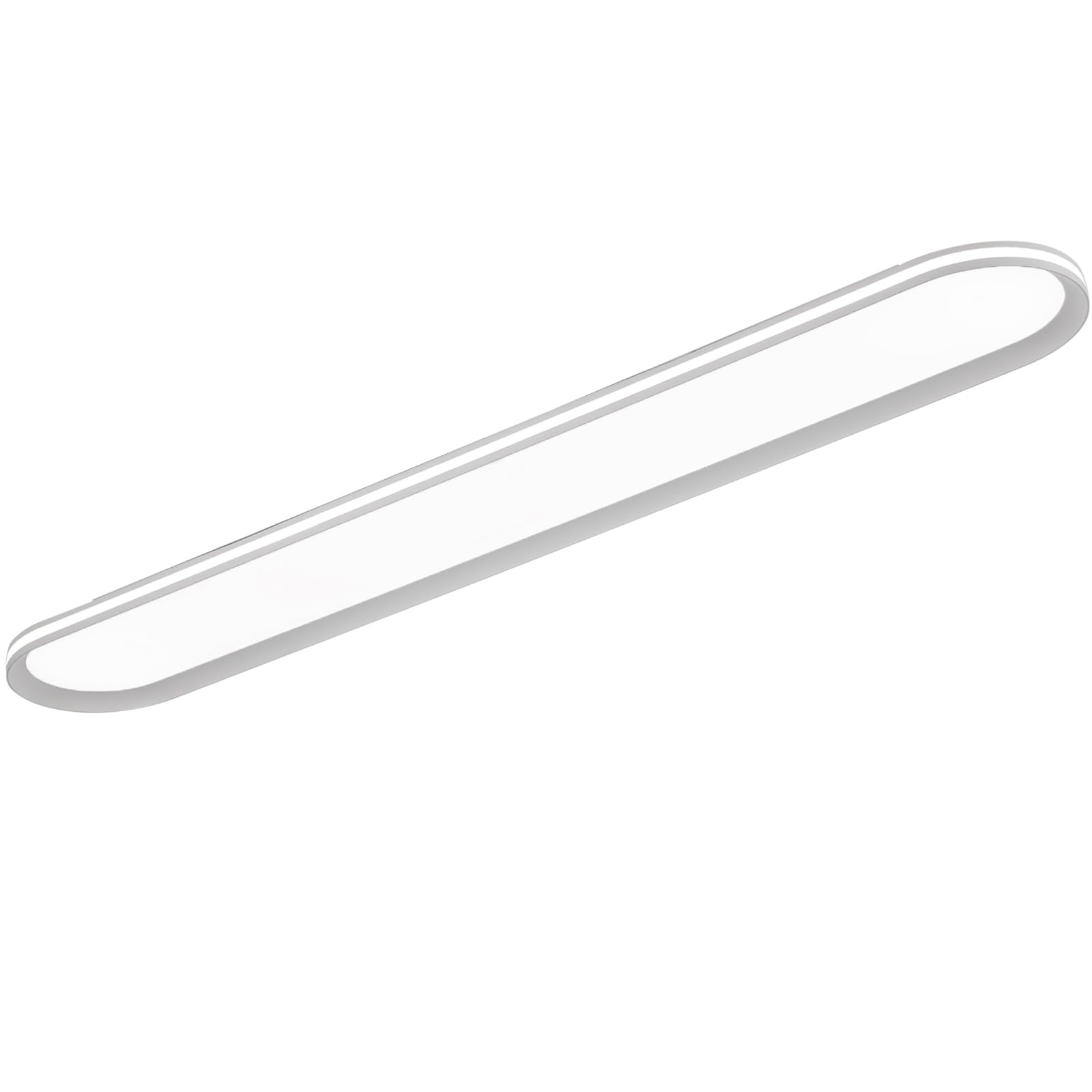 Naroume 47.1 Inch Metal LED Ceiling Light,Slim, Edge Lit - 65W Full Spectrum Linear Ceiling Lamps,6500K Cool White Modern Ultra 
