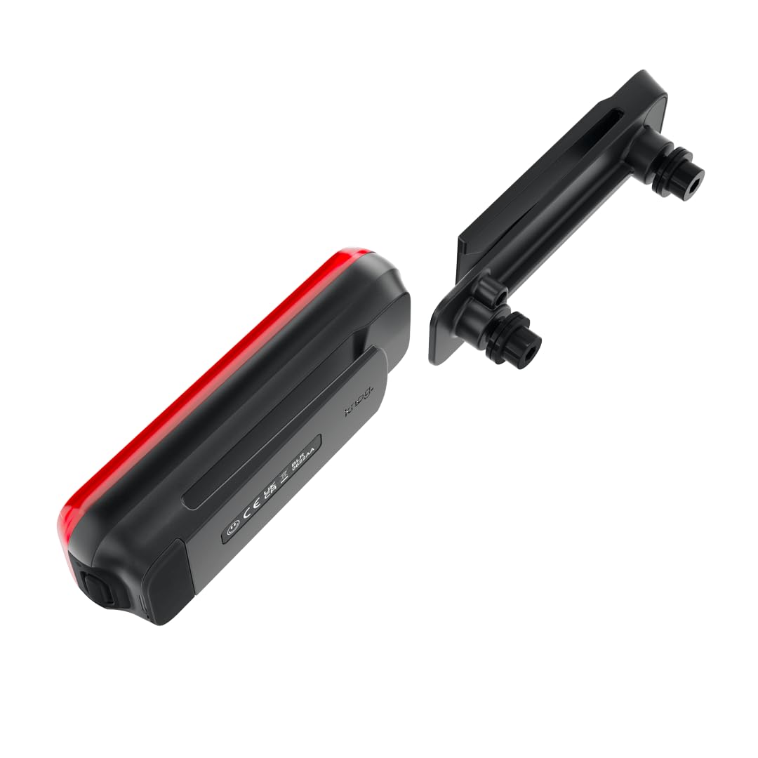 Knog Blinder Link Rear Bike Tail Light - 100 Lumen Rack Mount Rear Bike Light, 50 Hour Runtime, Low Battery Indicator, Fits 50-80Mm Racks - Powerful Bike Rear Light