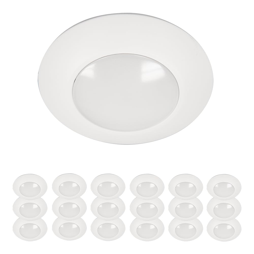 HALO HLCE 4 inch Integrated LED Recessed Disk Light, 3000K, 700 Lumens, 90 CRI, Title 20 California Compliant, 18-Pack