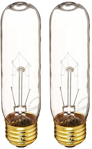Bulbrite 25-Watt Incandescent T10 Tubular Light, Clear, 2 Count, Model SG_B016YTJJ16
