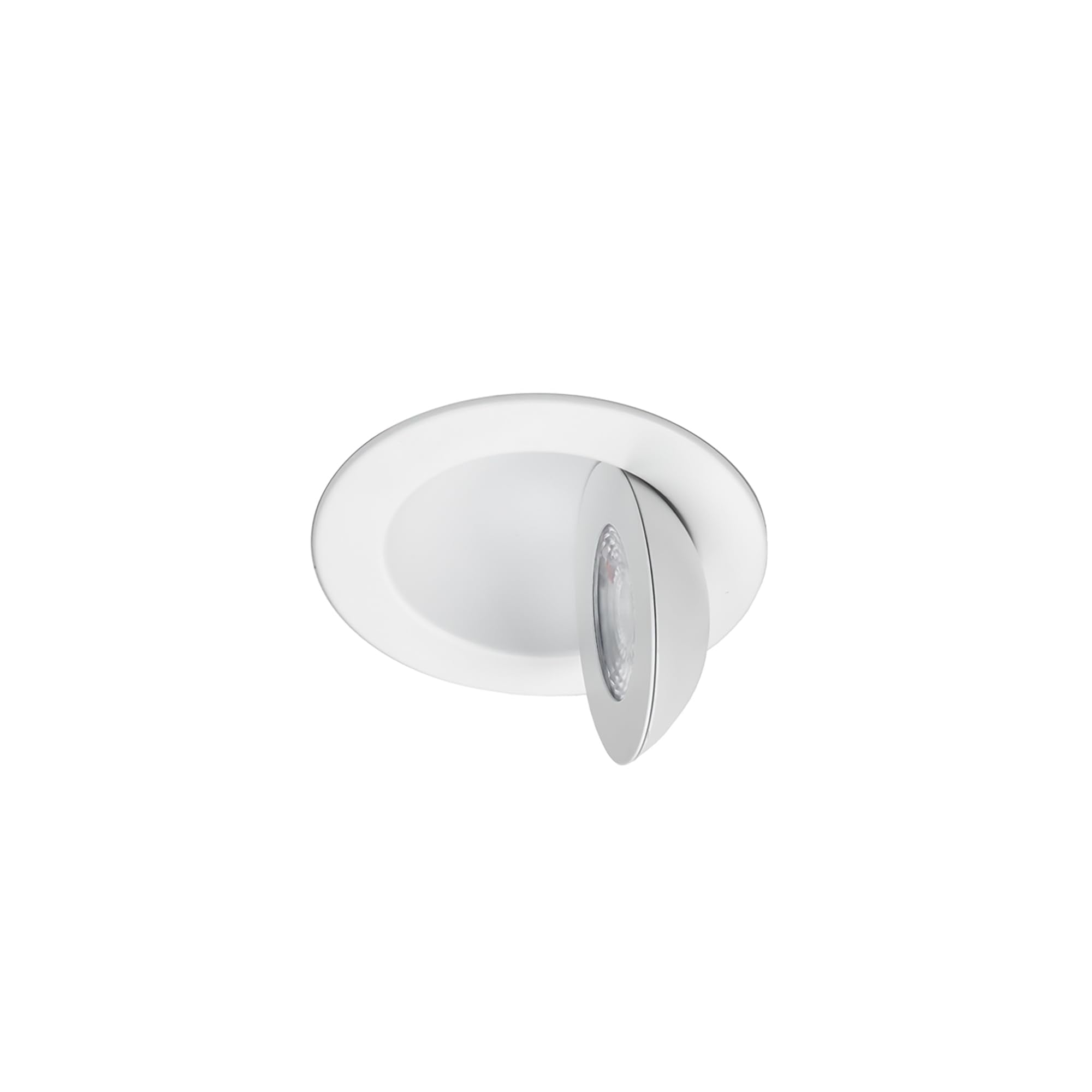 Wac Lighting Lotos 4In Led Round Adjustable Recessed Light 5-Cct Selectable 9W 700 Lumens Ic-Rated Airtight 120V-277V Universal In White 2-Hr Fire Rated