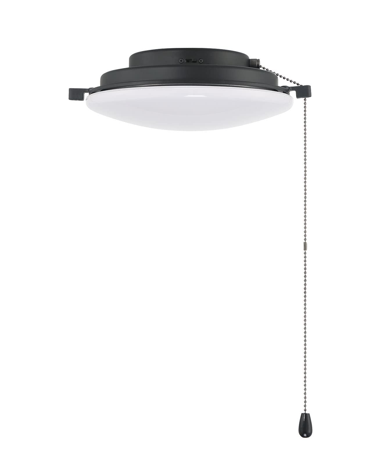 Craftmade - 1 Light Universal Ceiling Fan Light Kit in Flat Black Finish with Integrated Dimmable 20-Watt LED Color Temperature 