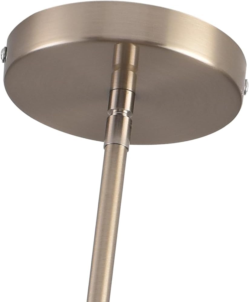 Brushed Nickel Pendant Lights,Modern Farmhouse Pendant Light,Light Fixture Kitchen Pendant Mini Hanging Light For Sink Island,Ad