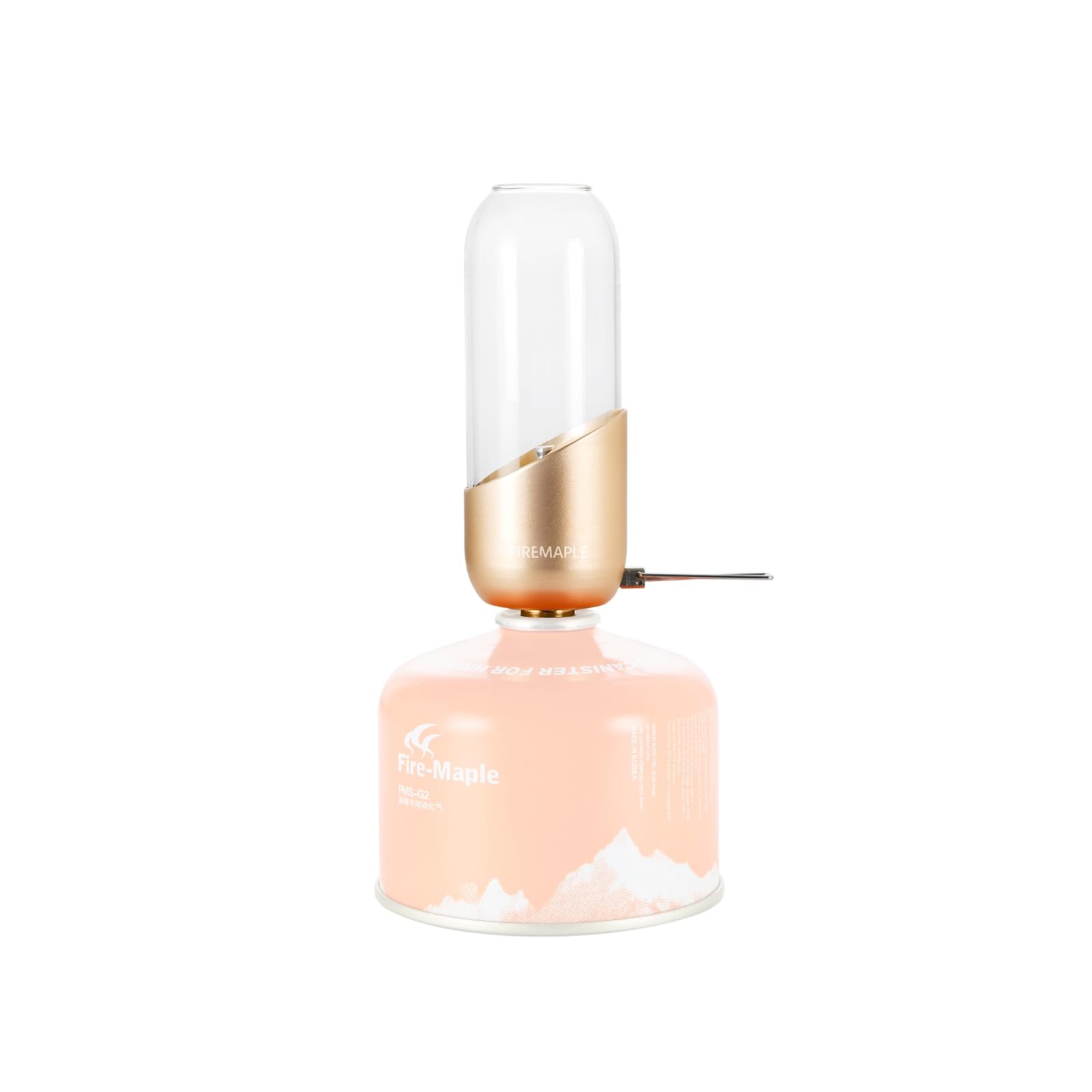 Fire-Maple Orange Camping Lantern | Propane/Isobutane | Aluminum & Glass | Model OrangeLamp