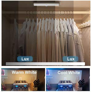 Remote Control Under Cabinet Lights Wireless 6 Pack, 20-Led Dimmable Closet Lights Rechargeable Under Counter Light, Stick On To