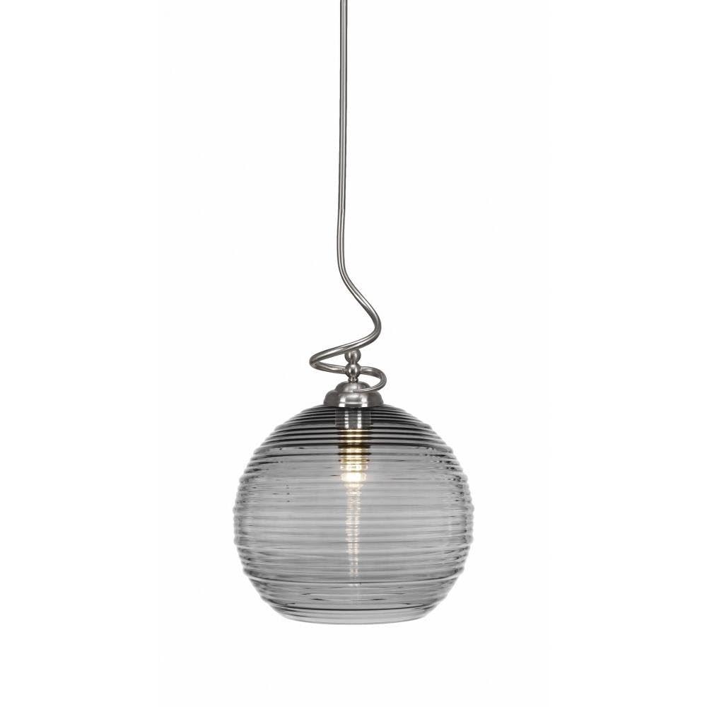 Toltec Lighting Capri 1 Light Pendant in Brushed Nickel (900-BN-5132)
