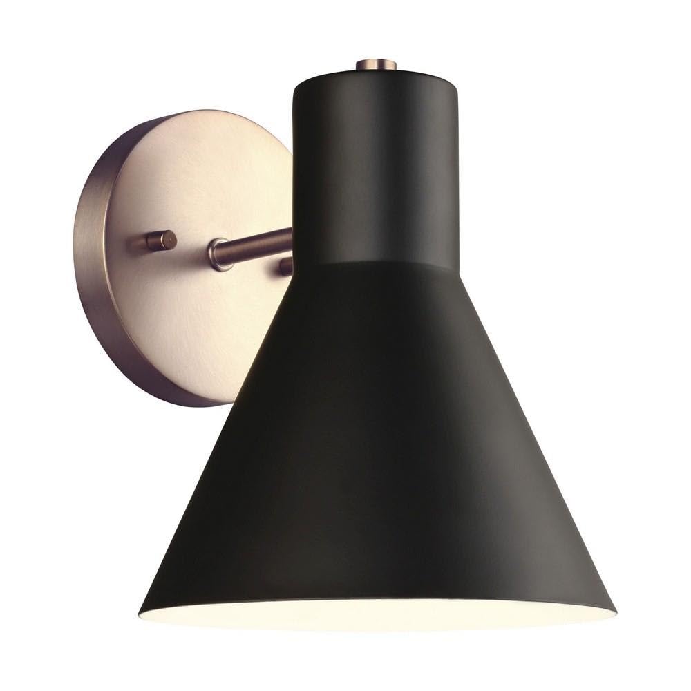 Sea Gull Lighting Towner Wall Sconce, One-Light, Satin Brass, Alloy Steel, Model 4141301-848