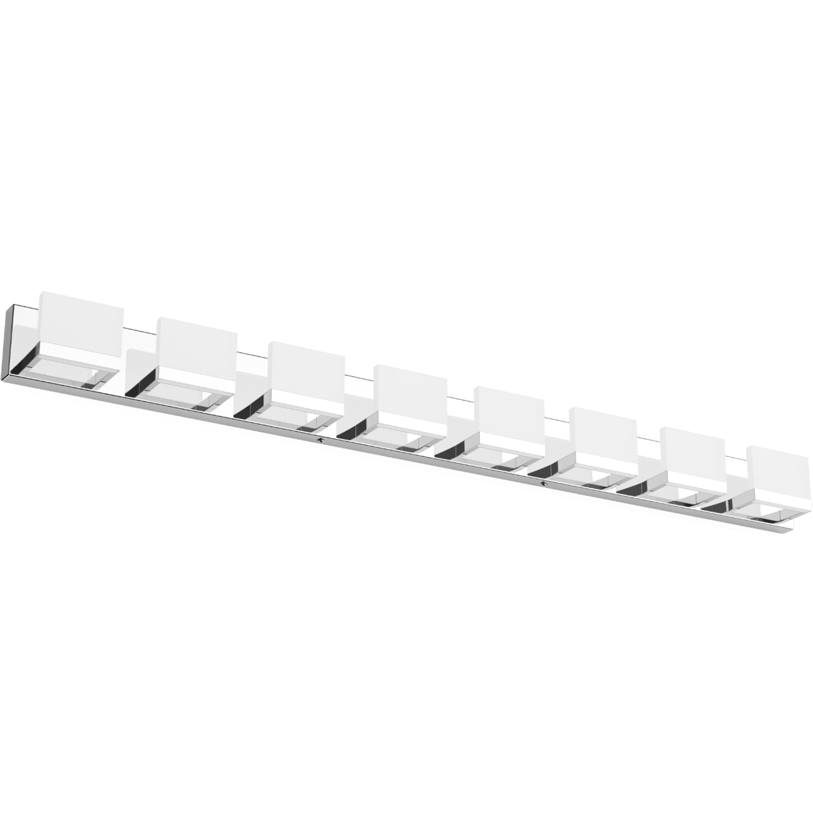 Tipace Modern LED Chrome Vanity Light, 8 Lights, Stainless Steel, Up and Down, 6000K, Model GW-1103