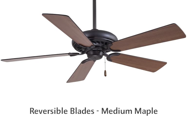 Minka-Aire F562-BS Supra 32 Inch Pull Chain Ceiling Fan in Brushed Steel Finish