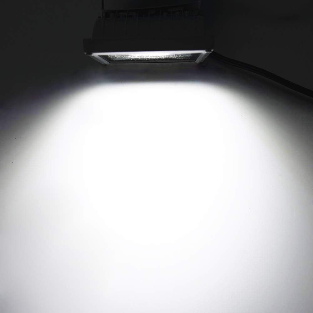 Lysed 50W LED Flood Lights 2-Pack, 12V Waterproof Outdoor Security Lights, Cool White, Aluminum, Model Lysed-50W-LED-Flood-Lights