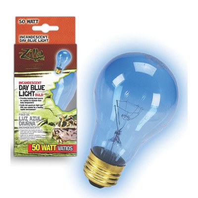 Zilla Day Blue Light Incandescent Bulb For Reptiles [Set Of 2] Watt: 50 Watts