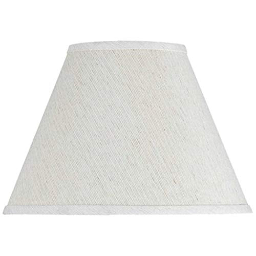 Cal Lighting Transitional Shade Lighting Accessory, Off-White Linen, Model CALSH-1002-OW, 12inx19inx19in