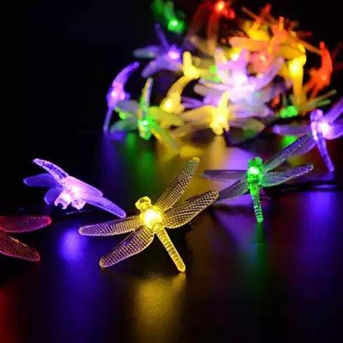 Solar Powered Dragonfly Led Light String(D0102Heyytg.)