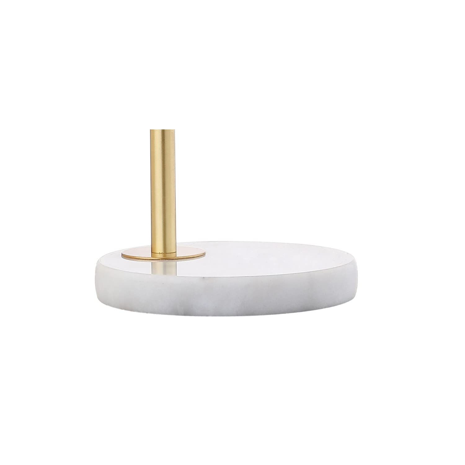 JONATHAN Y Charles 20.5in Metal/Marble LED Table Lamp, Gold/White, Model JYL1000A, Contemporary Design for Bedroom, Living Room, Office