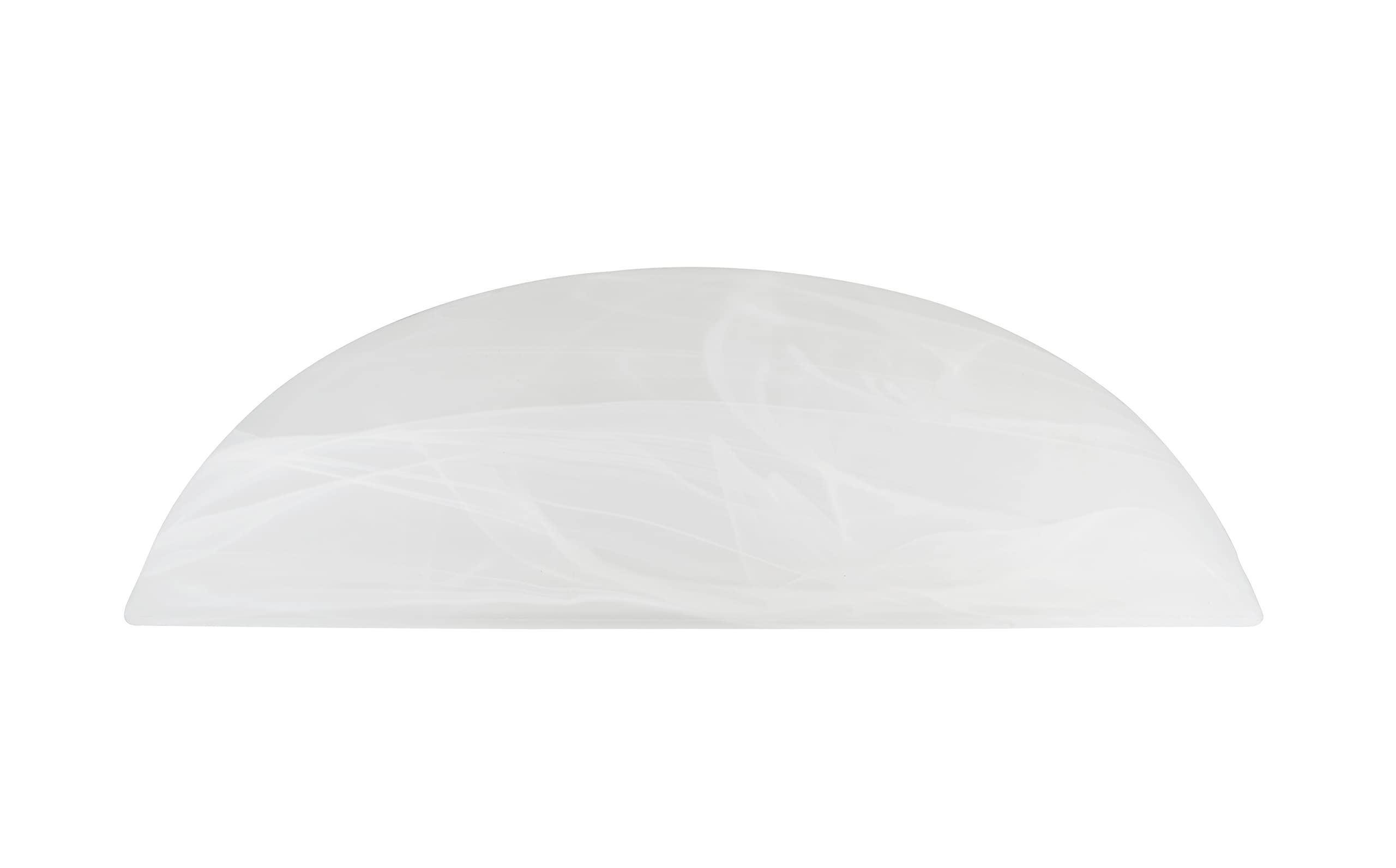 Aspen Creative 23099-11 Alabaster Contemporary Replacement Glass Shade For Medium Base Socket Torchiere Lamp, Swag Lamp,Pendant,1 Light Wall Sconce & Island Fixture. 11-5/8" Diameter X 3-5/8" Height