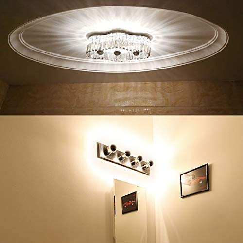 Lxcom Lighting 6W G45 Chrome Dimmable LED Bulb, Warm White 2700K, 60W Equivalent, E26/E27 Base, Glass, 4 Pack