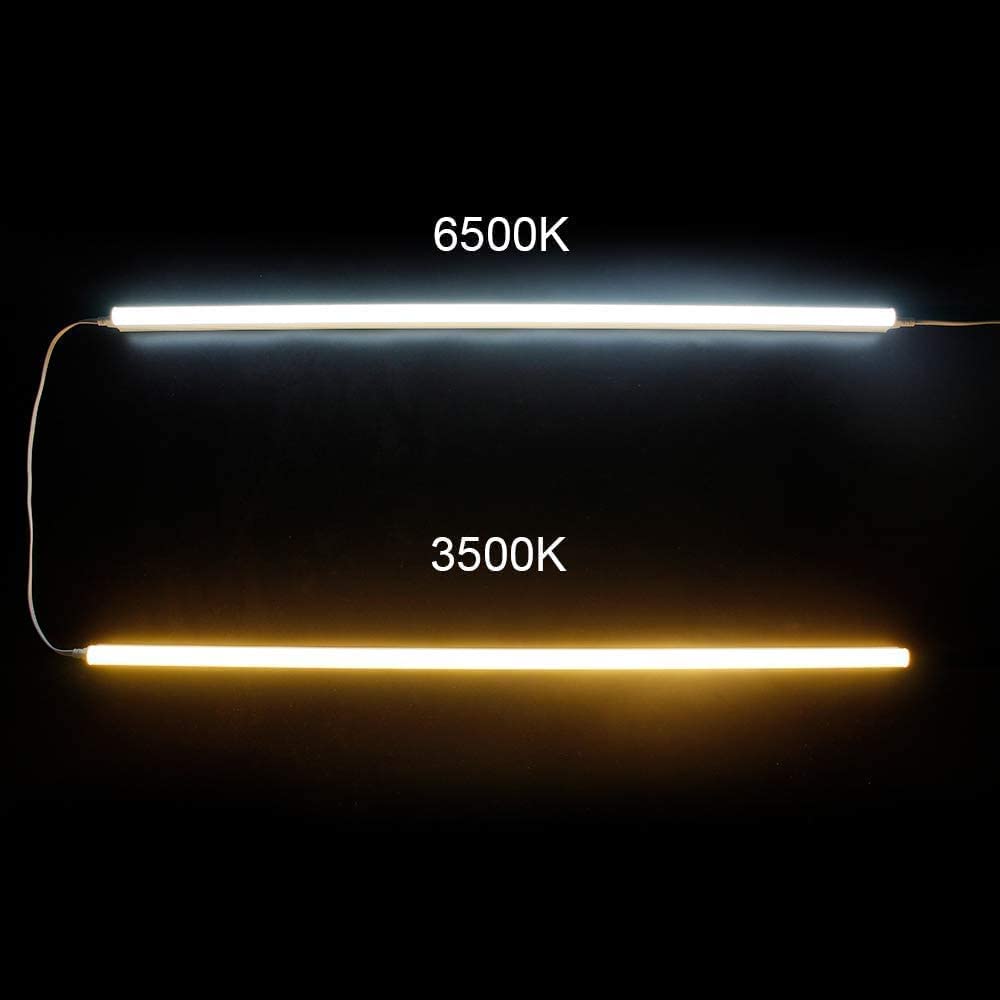Lightingwill 10 Pack Led Shop Light 4Ft, Warm White 3000~3500K, 20W, Linkable T5 Integrated Fixture, Utility Led Ceiling Light A