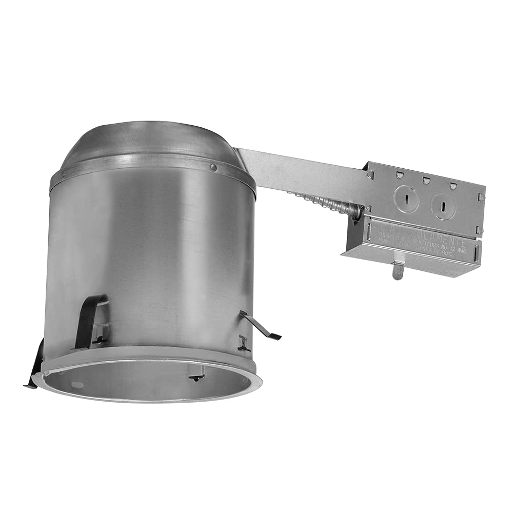 HALO H7RICAT 6in IC Air-Tite Remodel Housing, 120V Line Voltage, Plastic, No Color