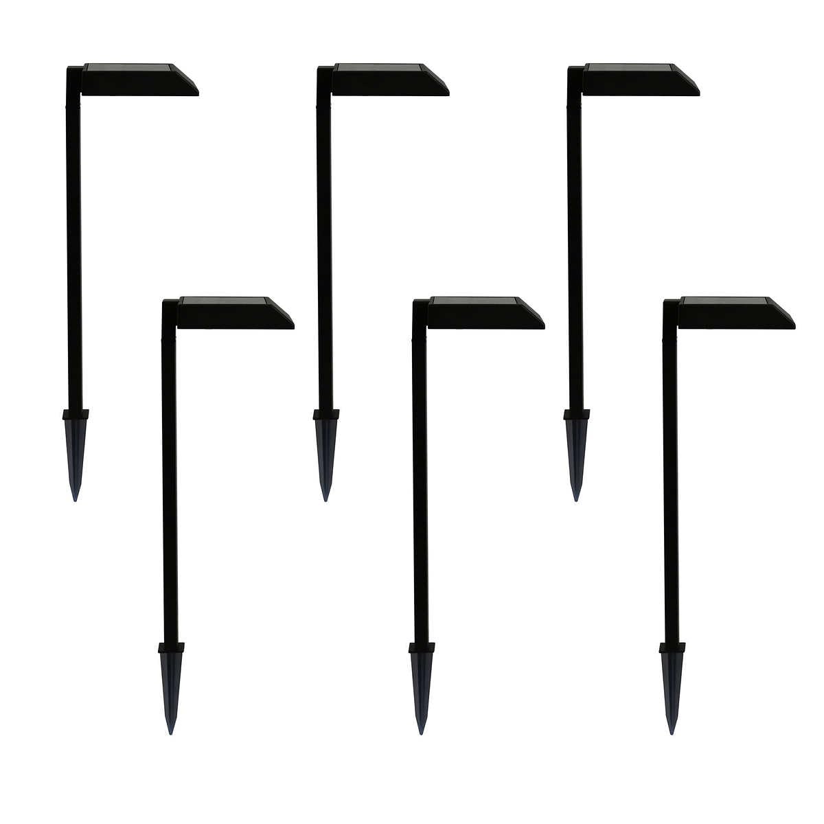 Tommy Bahama Solar Led Pathway Lights, 30 Lumen, 6 Pack, Metal, 1671623