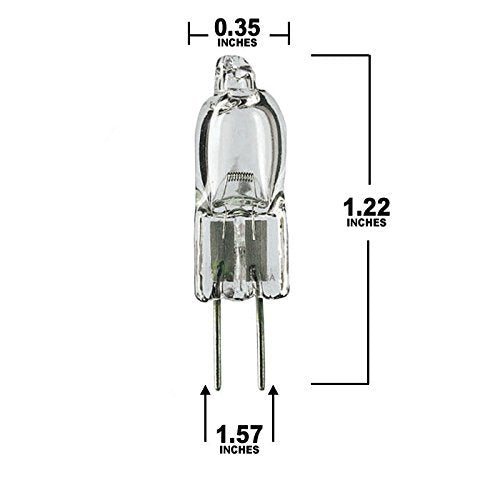 OSRAM 10pcs 20W 6V G4 Halogen Xenophot Display Lamp, Model 34198, Copper