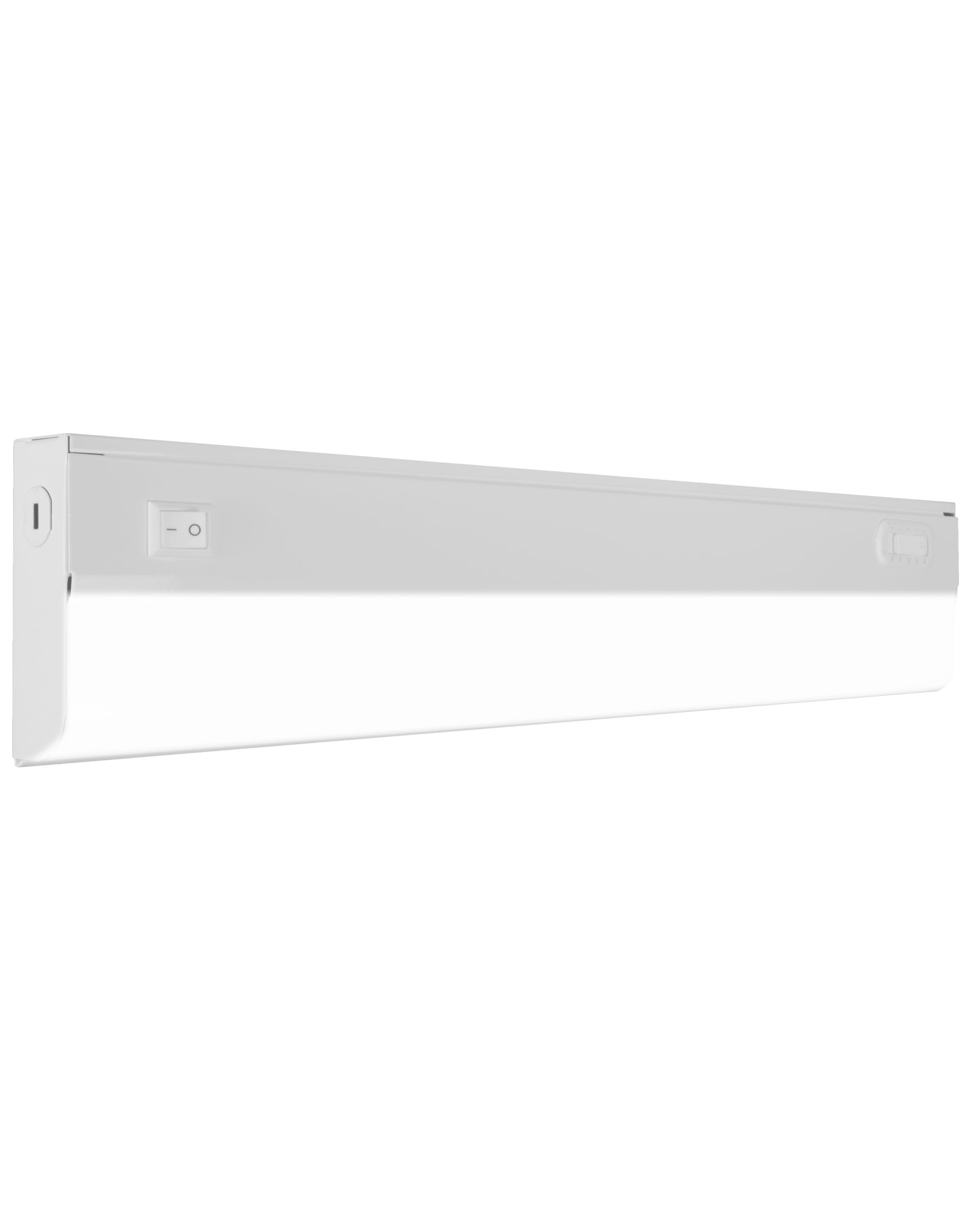 Nicor 18    LED Direct Wire Under Cabinet Light with On/Off Switch - Dimmable LED Lights for Kitchen - Selectable CCT 2700K-5000
