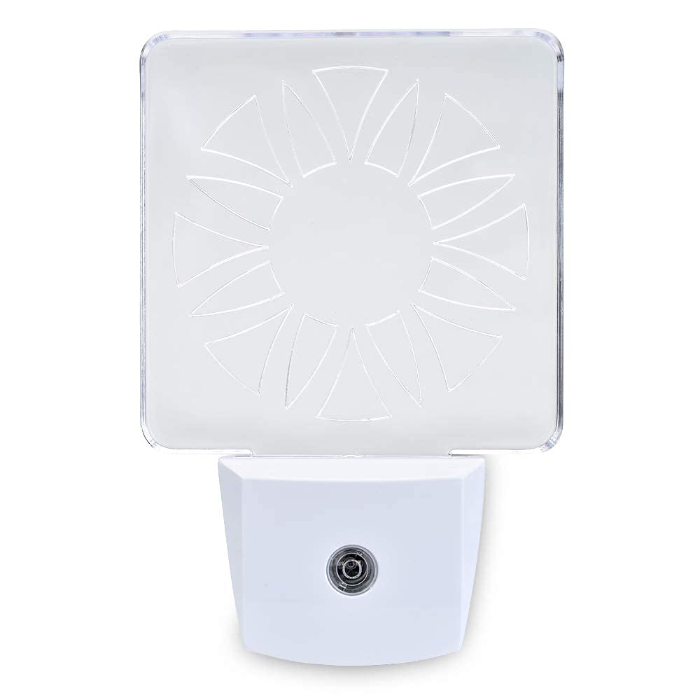 Spectra479 Red Led Dim Night Light - Safe Circle Design For Bedrooms & Bathrooms (2 Pack)