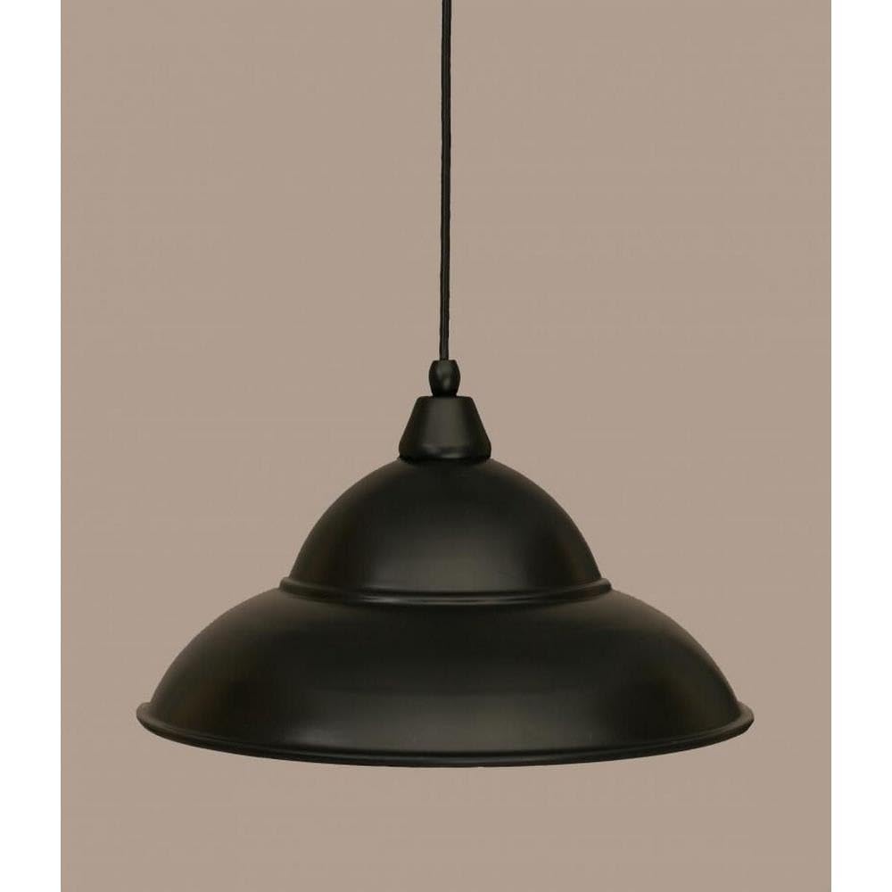 Toltec Lighting 1 Light Mini Pendant In Matte Black (22-Mb-429)