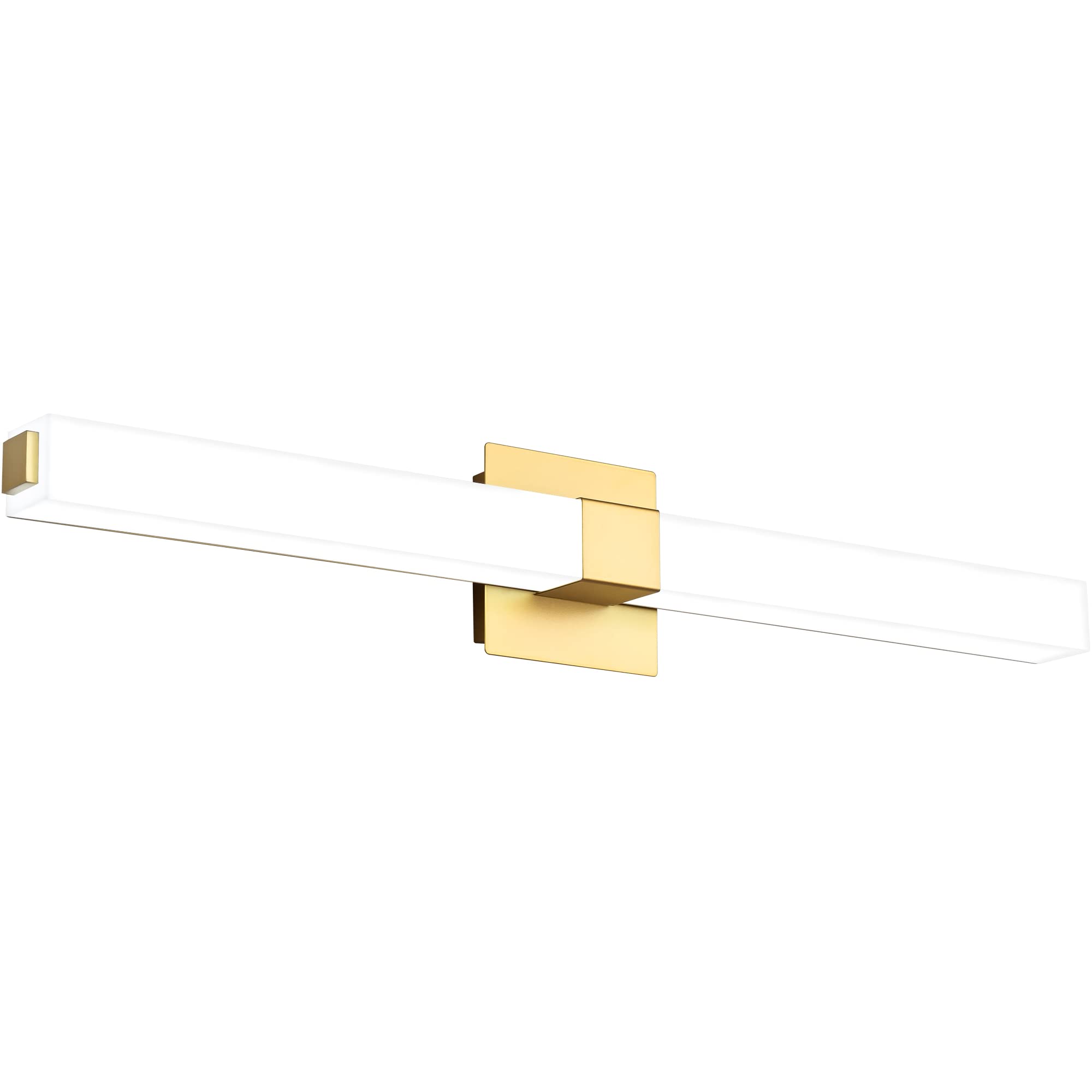 ZUZITO 32in LED Vanity Light Fixtures Gold Acrylic Bath Wall Lighting 22W Bright White 6000K Model S16001