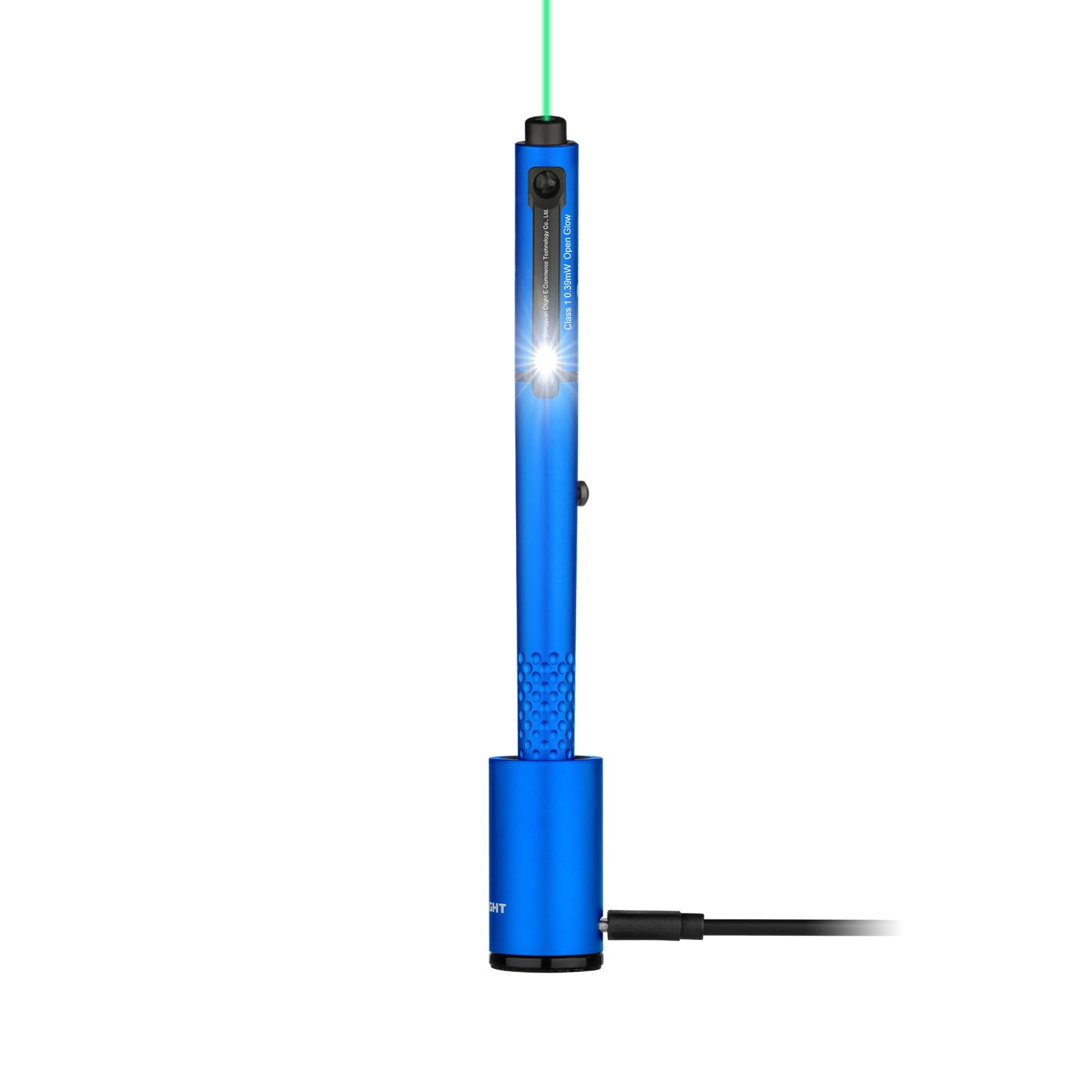 OLIGHT OPen Glow EDC Pen Light, 120 Lumens, Rechargeable, Blue, Model: Open Glow