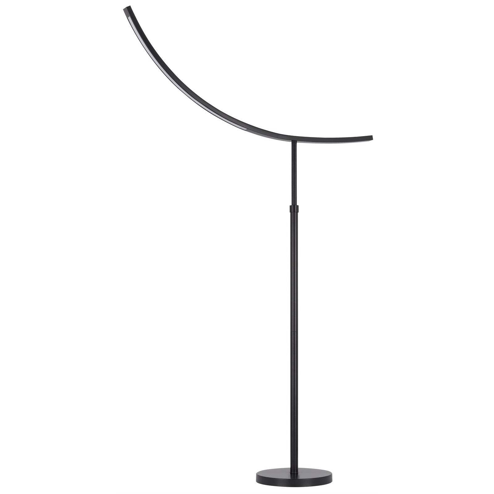 HomeRoots Bronze Adjustable LED Floor Lamp, Traditional Shape, 74 in. Height