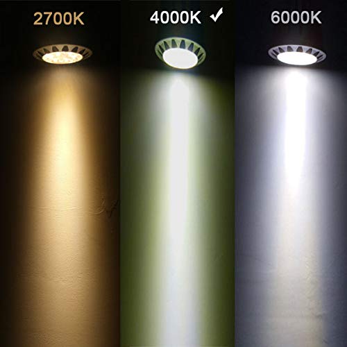Alide Mr16 Gu5.3 Led Bulbs 5W 4000K Neutral/Natural White,20W-35W Halogen Equivalent,12V Mr16 Low Voltage Bulbs For Outdoor Land