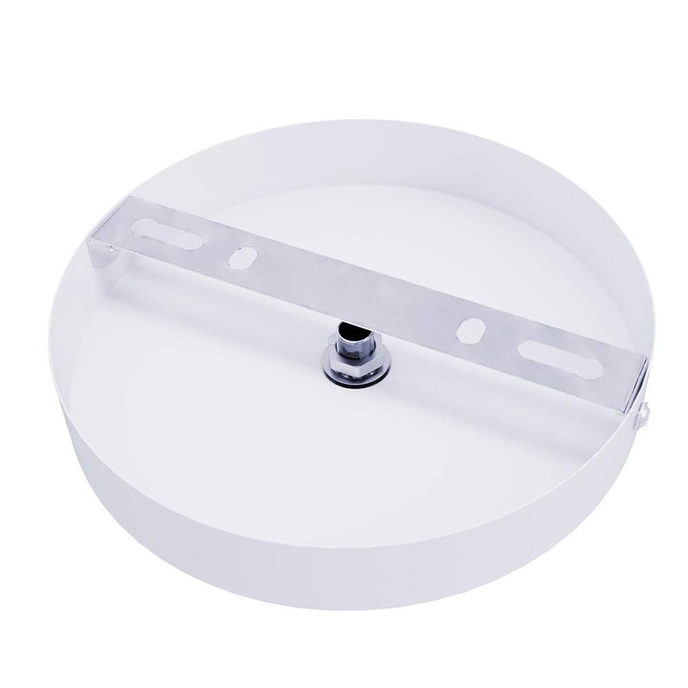 Arturesthome 5.9'' White Ceiling Plate Light Kit Rewind Single Hole With Hardware,Ceiling Canopy For Pendant Lighting Or Chandel