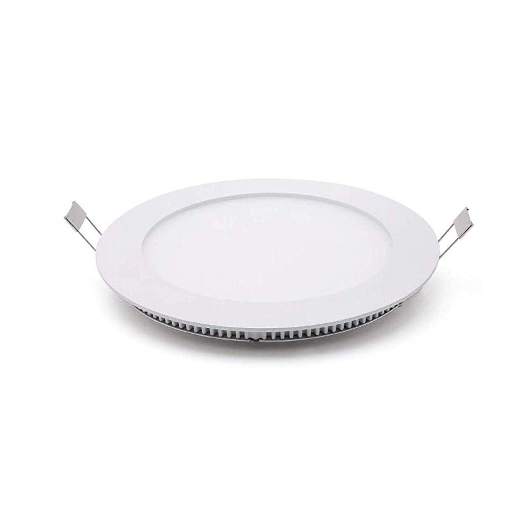 OZZKI Recessed Ultra-Thin LED Ceiling Panel Downlight LED Round Hallway Living Room Luminaire Recessed Spotlight with Driver 3W 